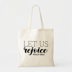 Let Us Rejoice Gospel Graphics Mere Christianity Tote Bag