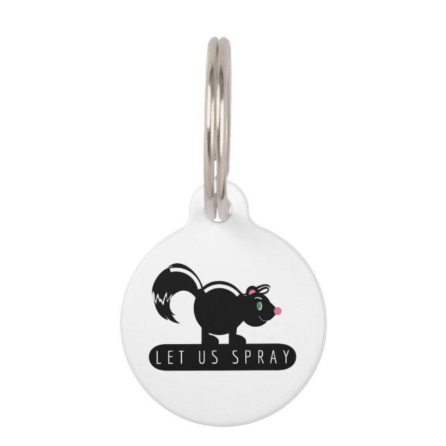 Let Us Spray Pet Tag (Front)