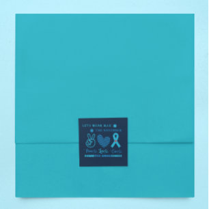 Let Us Wear Blue This November-Diabetes Awareness Square Sticker