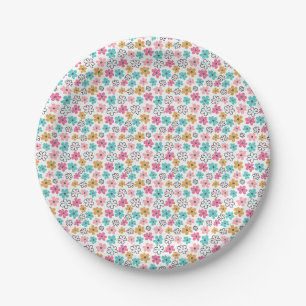 Let Wildflowers Remind You Of Freedom Paper Plate