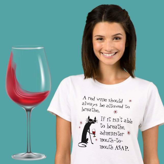 Let Wine Breathe or Mouth-to-Mouth Funny T-Shirt (Creator Uploaded)