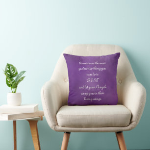 Let Your Angels Wrap You... Comfort Quote Cushion