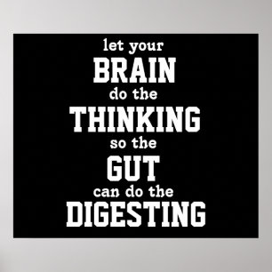 Let your brain think Poster