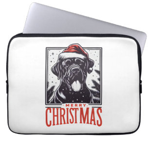 Let your Cane Corso 'sleigh' the season with love Laptop Sleeve