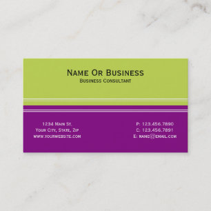 Let Your Card Speak: Unique Apple Green And Purple