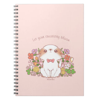 Let your creativity bloom Mochi and Flowers Notebook