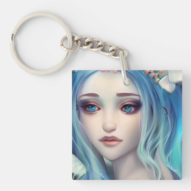 Let Your Dreams, Be Your Wings Quote Key Ring (Front)