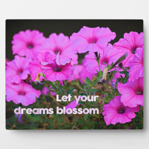 Let Your Dreams Blossom Plaque