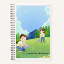Let Your Dreams Grow Wild -Spiral Notebook