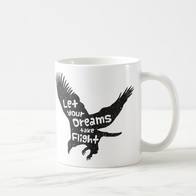 Let Your Dreams Take Flight Flying Eagle Coffee Mug (Right)