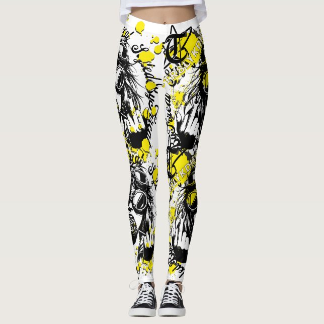 Let your expression speak through your fashion leggings (Front)