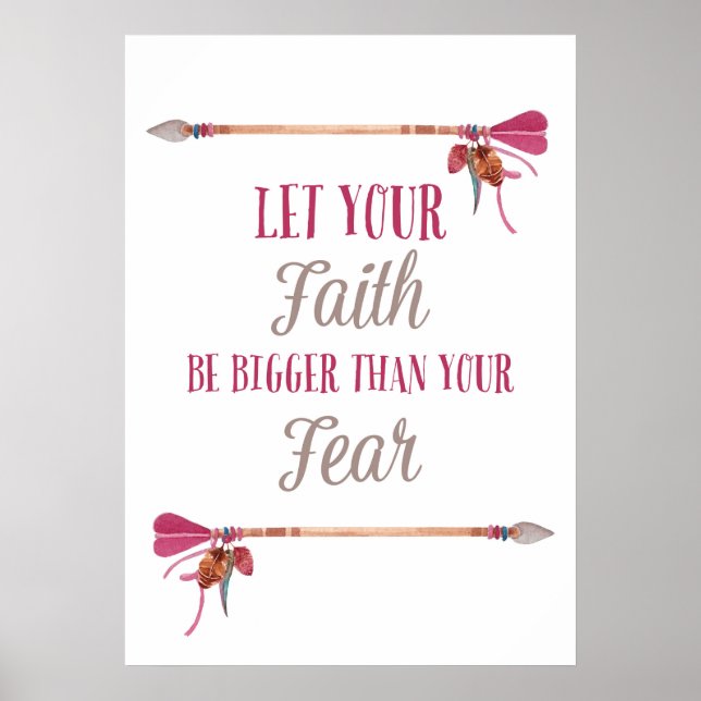 Let Your Faith Be Bigger Than Your Fear Poster (Front)