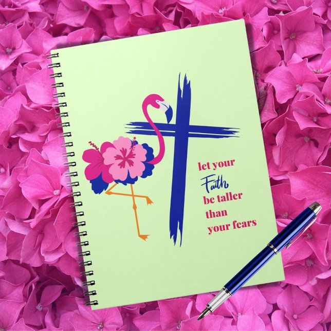Let your faith be taller than your fears Quote  Notebook (Creator Uploaded)