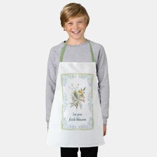 Let your faith blossom apron