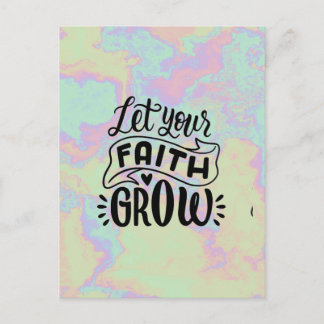 Let your Faith Grow Postcard