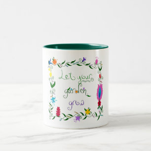 Let Your Garden Grow Coloured Two-Tone Coffee Mug