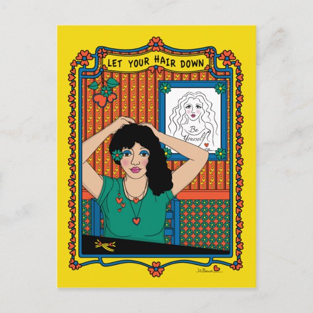 Let Your Hair Down_B_ Postcard (Front)