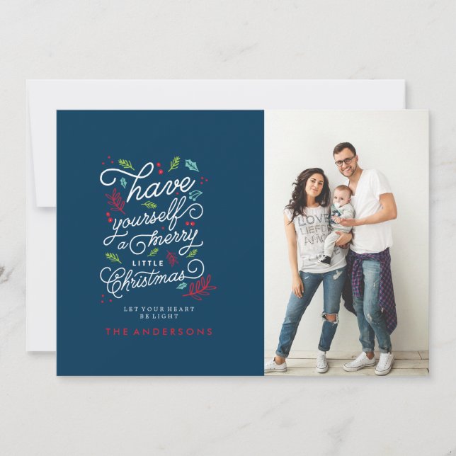 LET YOUR HEART BE LIGHT Christmas Card (Front)