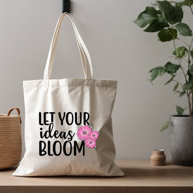 Let Your Ideas Bloom Tote Bag (Creator Uploaded)