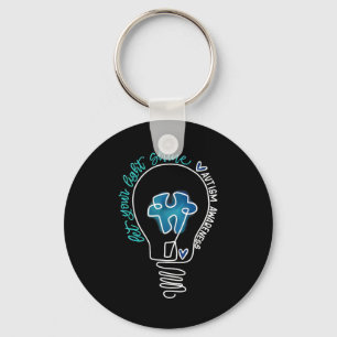 Let Your Light Shine Autism Awareness Key Ring