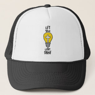 Let Your Light Shine Bible Cross Trucker Hat