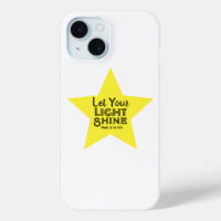Let Your Light Shine Bible Verse Yellow Star