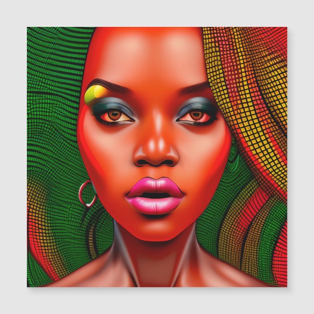 Let Your Light Shine Black Christian Women Sista Magnetic Invitation (Front)