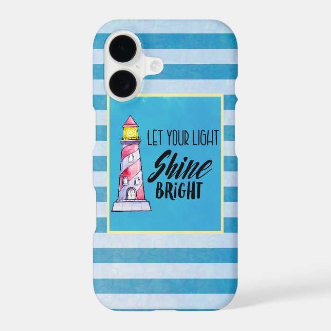 Let Your Light Shine Bright Lighthouse Typography (Back)