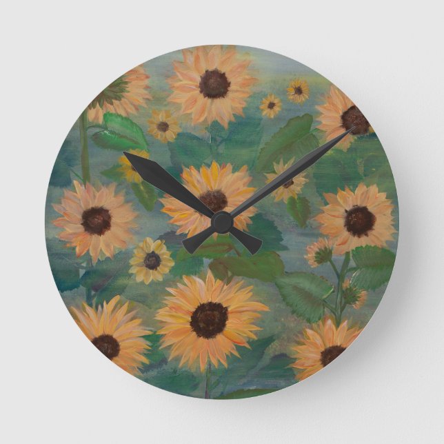 Let Your Light Shine Bright Round Clock (Front)