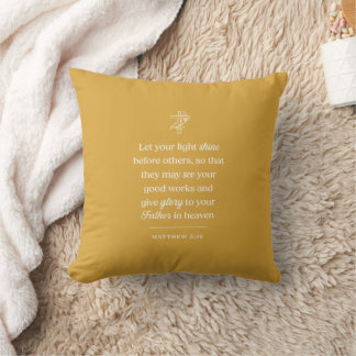 Let Your Light Shine Christian Cushion