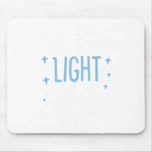 Let your light shine christian men women t shirt mouse pad