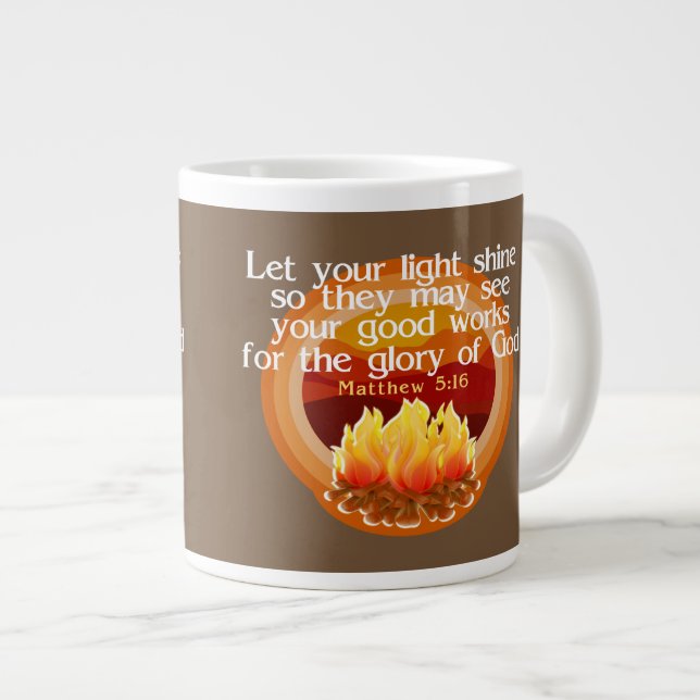 Let Your Light Shine Christian mugs (Front Right)