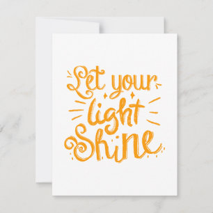 Let Your Light Shine Christmas Holiday Card