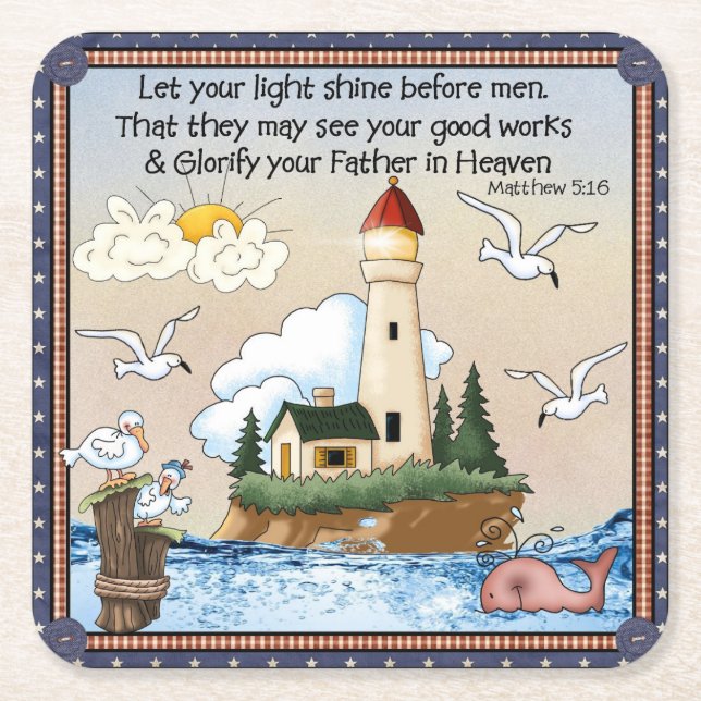 Let Your Light Shine Coaster (Front)