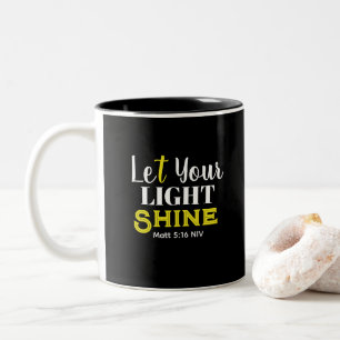 Let Your Light Shine Congratulations Graduate Cute Two-Tone Coffee Mug