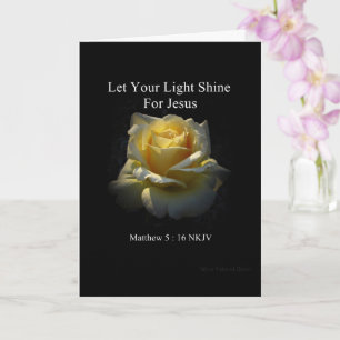 Let Your Light Shine Faith Card by Stan