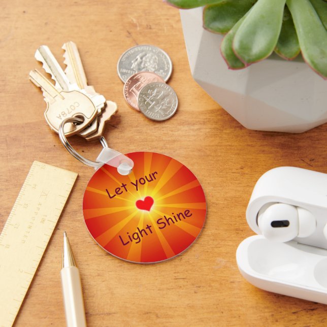 "Let Your Light Shine" Key Chain (Desk)