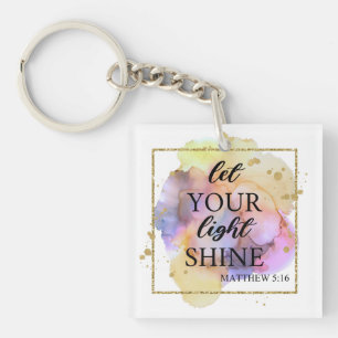 Let your light shine  key ring