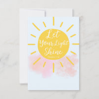 Let Your Light Shine - Matthew 5:16 Bible Verse 
