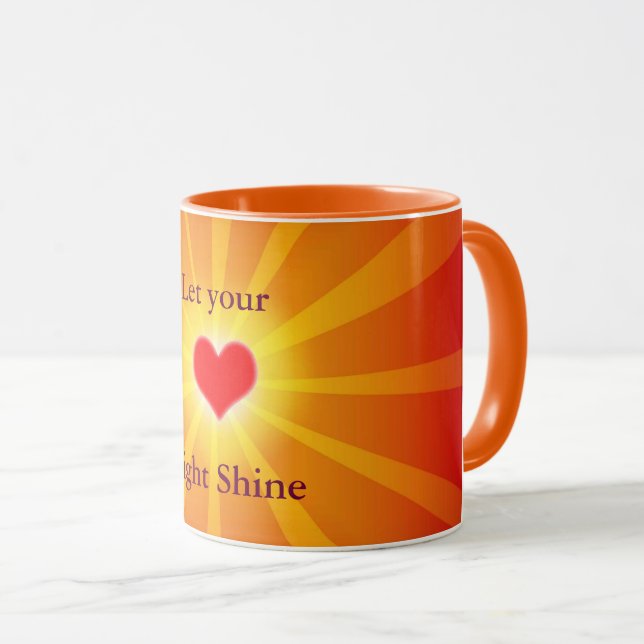 "Let Your Light Shine" Mug (Front Right)