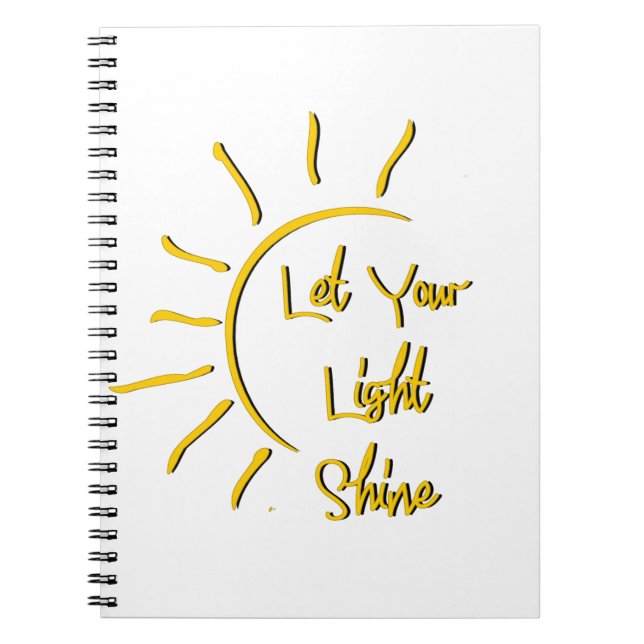 Let your light shine notebook (Front)