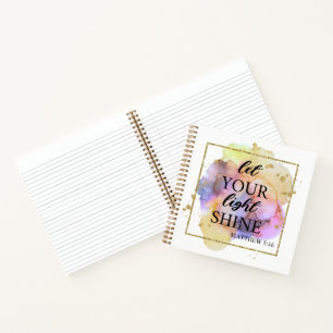 Let your light shine  notebook