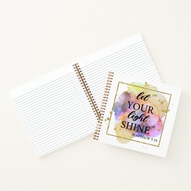 Let your light shine  notebook (Inside)