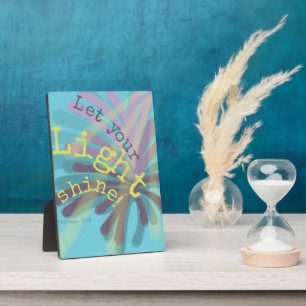 Let Your Light Shine Plaque