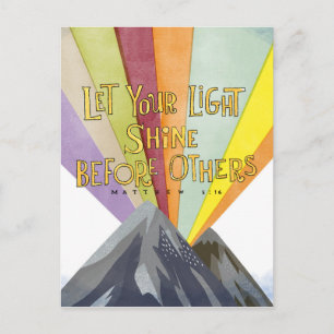 Let Your Light Shine Postcard