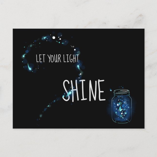 Let Your Light Shine Postcard (Front)