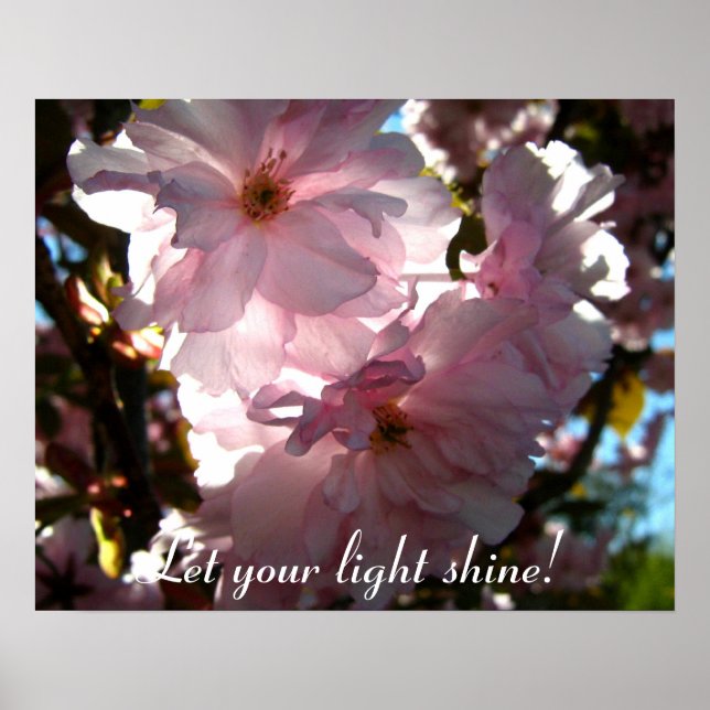 Let your light shine! poster (Front)