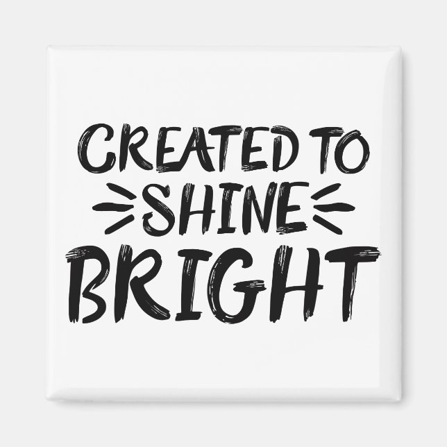Let Your Light Shine Scripture Art Quote Art Motiv Magnet (Front)