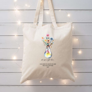 Let Your Light Shine Sunday School Bible Custom Tote Bag