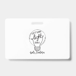 Let Your Light Shine with God's Lanterns ID Badge